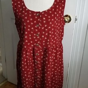 LLBean corduroy sleeveless dress